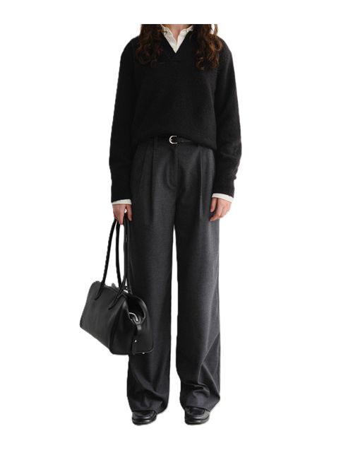 double pleated slacks Dunst pantaloni carbone Dunst | UDPA5D224CGCHARCOAL GREY